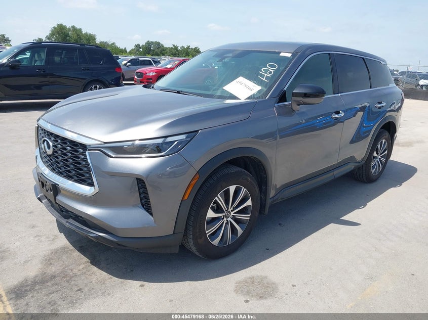 2025 Infiniti Qx60 VIN 5N1AL1ER6SC333857 IAAI salvage auction — WATER/FLOOD, Salvage (Texas), sold $11,600 on 2026-07-16 (photo 2)