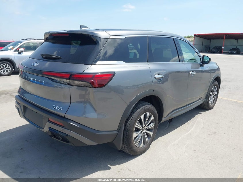 2025 Infiniti Qx60 VIN 5N1AL1ER6SC333857 IAAI salvage auction — WATER/FLOOD, Salvage (Texas), sold $11,600 on 2026-07-16 (photo 4)