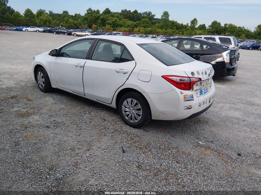 2014 Toyota Corolla VIN 5YFBURHE1EP129959 IAAI salvage auction — NORMAL WEAR, Original (Kentucky), sold $2,400 on 2026-07-29 (photo 3)