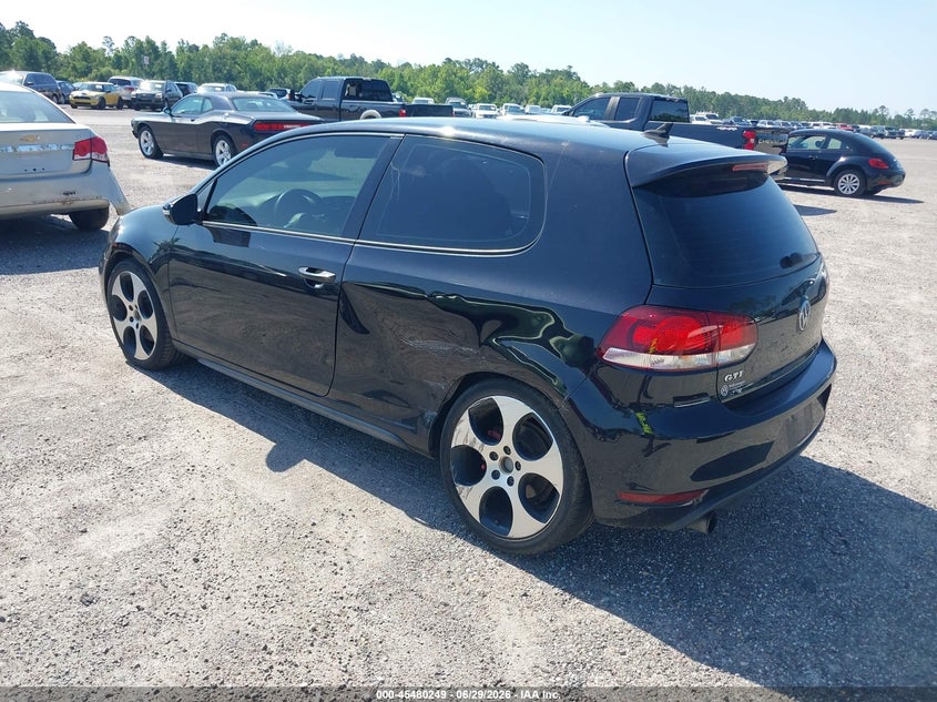 2013 Volkswagen Gti VIN WVWEV7AJ7DW127032 IAAI salvage auction — FRONT END, Salvage (North Carolina), sold $1,150 on 2026-08-11 (photo 3)