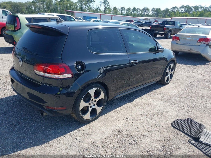 2013 Volkswagen Gti VIN WVWEV7AJ7DW127032 IAAI salvage auction — FRONT END, Salvage (North Carolina), sold $1,150 on 2026-08-11 (photo 4)
