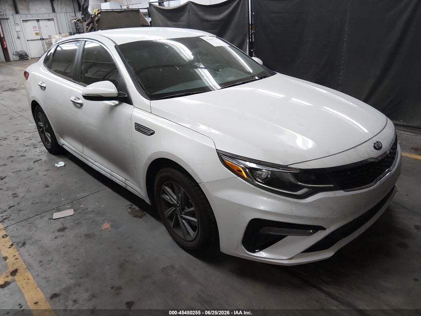 2020 Kia Optima VIN 5XXGT4L37LG451920 IAAI salvage auction — REAR END, Salvage Title, sold $25 on 2026-07-28 (photo 1)