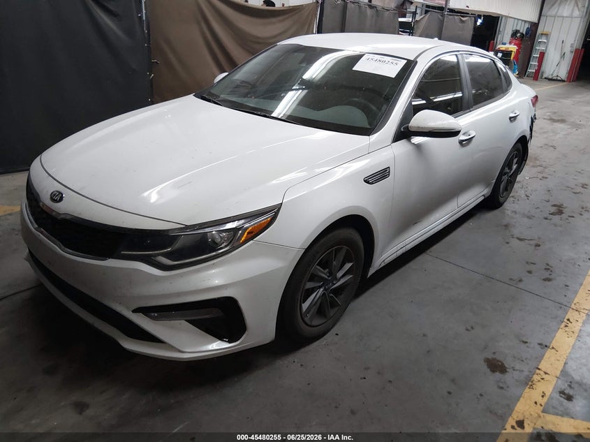 2020 Kia Optima VIN 5XXGT4L37LG451920 IAAI salvage auction — REAR END, Salvage Title, sold $25 on 2026-07-28 (photo 2)