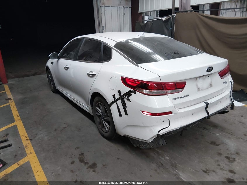 2020 Kia Optima VIN 5XXGT4L37LG451920 IAAI salvage auction — REAR END, Salvage Title, sold $25 on 2026-07-28 (photo 3)