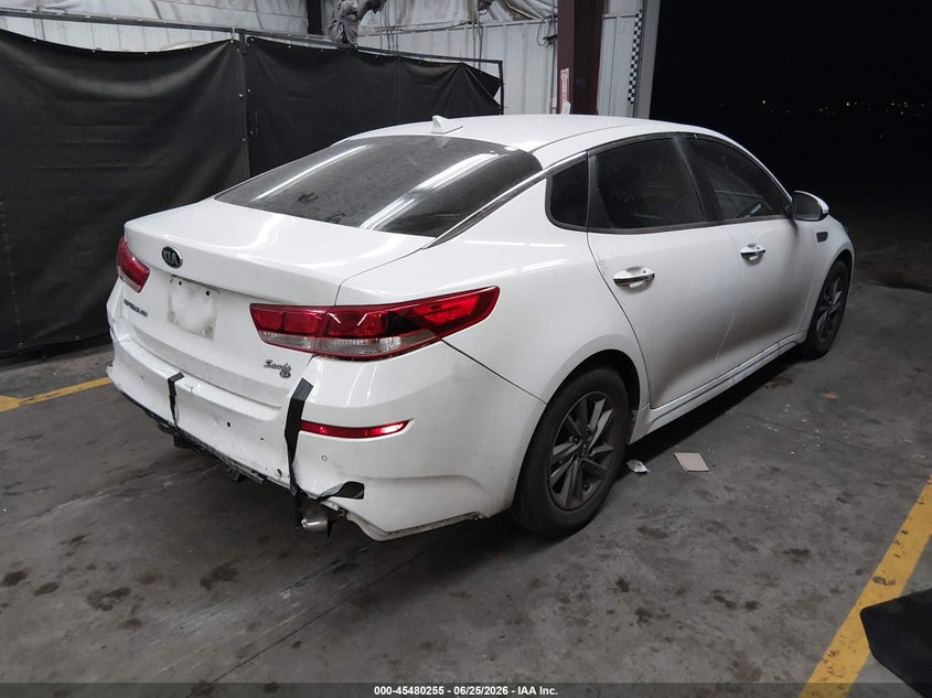 2020 Kia Optima VIN 5XXGT4L37LG451920 IAAI salvage auction — REAR END, Salvage Title, sold $25 on 2026-07-28 (photo 4)