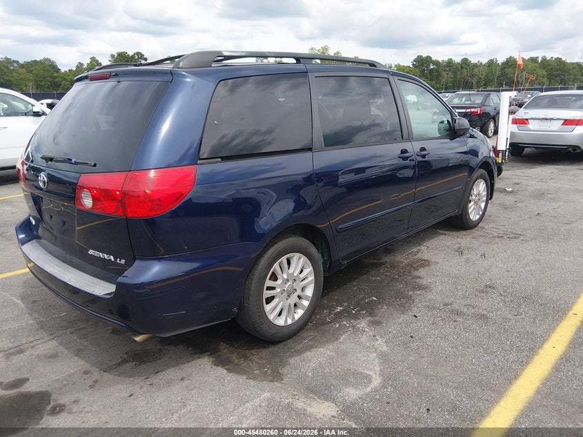 2007 Toyota Sienna VIN 5TDZK23C77S008090 IAAI salvage auction — NORMAL WEAR, Salvage (South Carolina), sold $1,000 on 2026-07-08 (photo 4)
