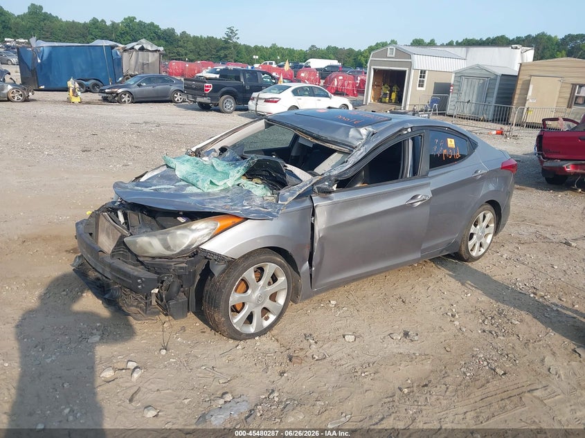 2012 Hyundai Elantra VIN KMHDH4AE2CU479350 IAAI salvage auction — ROLLOVER, Salvage (Georgia), sold $375 on 2026-07-31 (photo 2)