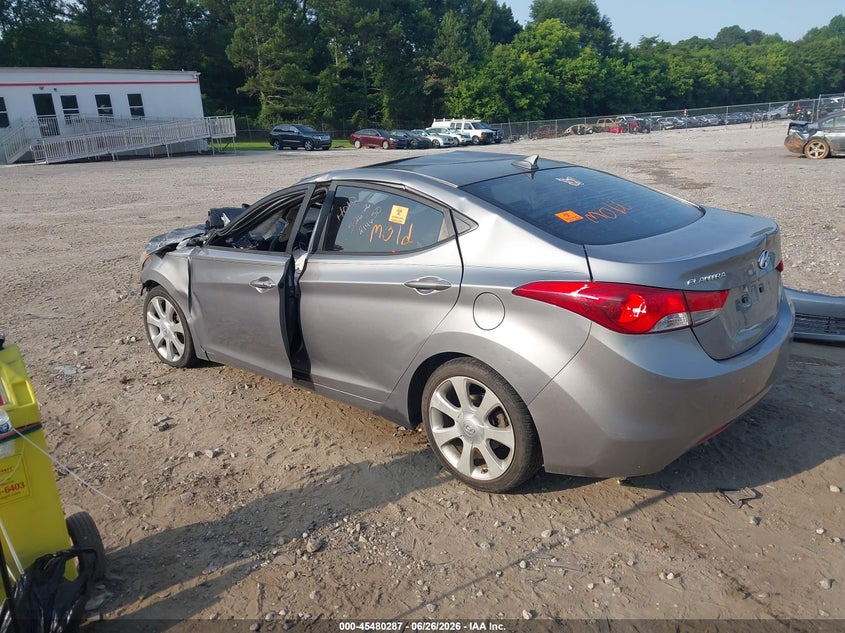 2012 Hyundai Elantra VIN KMHDH4AE2CU479350 IAAI salvage auction — ROLLOVER, Salvage (Georgia), sold $375 on 2026-07-31 (photo 3)