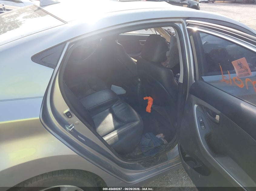2012 Hyundai Elantra VIN KMHDH4AE2CU479350 IAAI salvage auction — ROLLOVER, Salvage (Georgia), sold $375 on 2026-07-31 (photo 8)