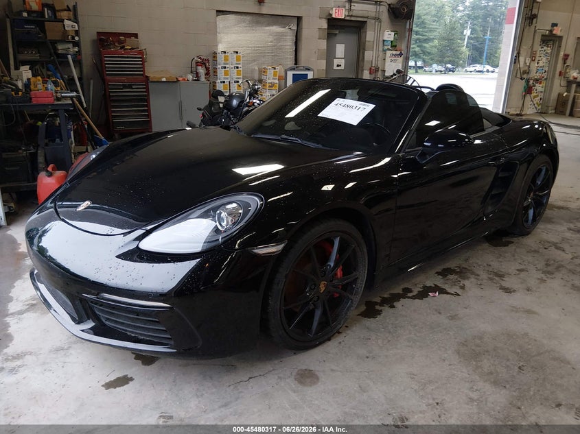 2018 Porsche 718 boxster VIN WP0CB2A87JS228350 IAAI salvage auction — UNDERCARRIAGE, Salvage (Maine), sold $17,800 on 2026-07-31 (photo 2)