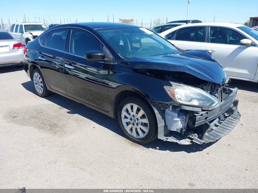 2019 Nissan Sentra VIN 3N1AB7AP1KY265458 IAAI salvage auction — LEFT FRONT, Salvage (Arizona), sold $1,075 on 2026-07-09 (photo 1)