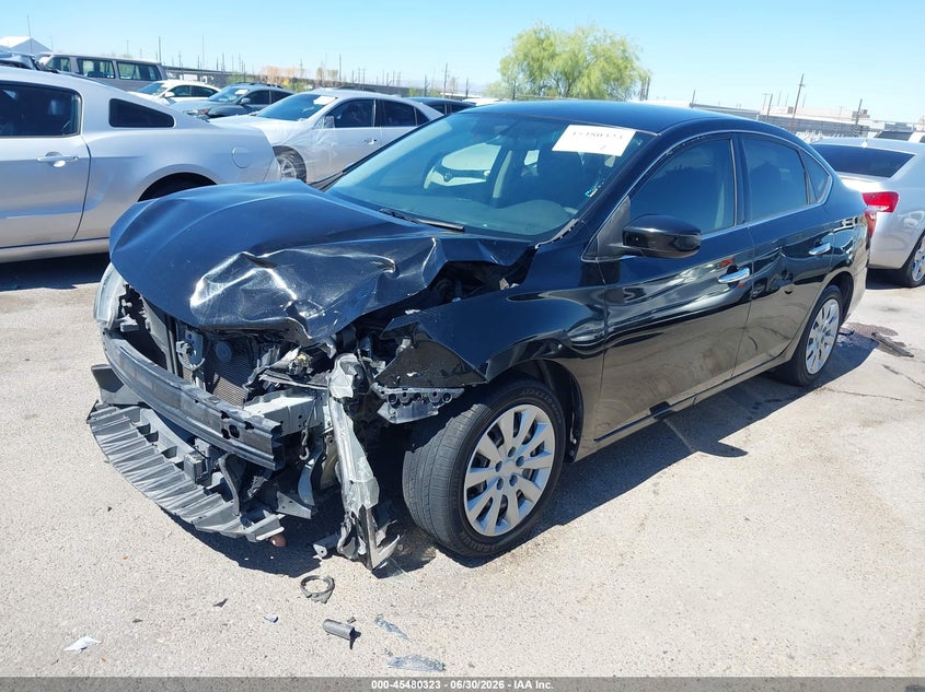 2019 Nissan Sentra VIN 3N1AB7AP1KY265458 IAAI salvage auction — LEFT FRONT, Salvage (Arizona), sold $1,075 on 2026-07-09 (photo 2)