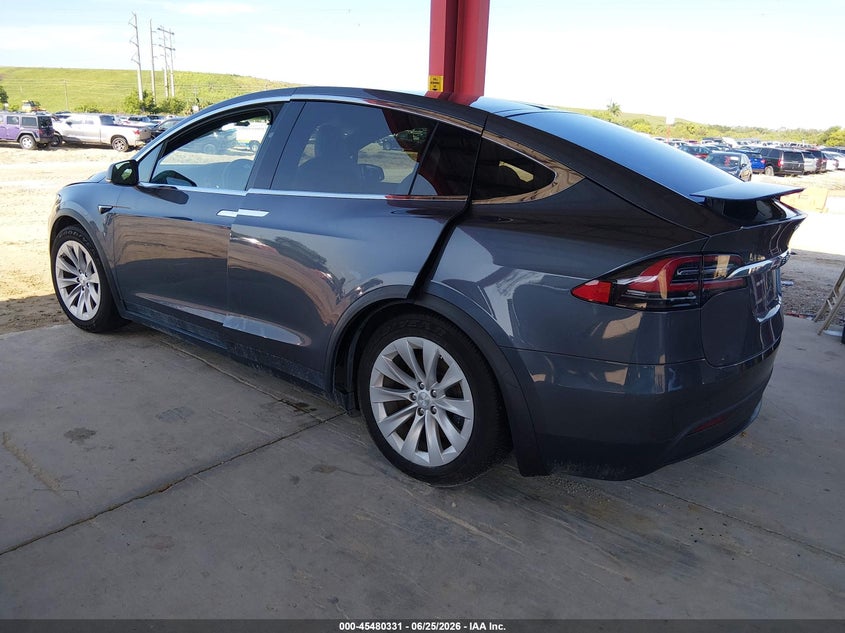 2021 Tesla Model x VIN 5YJXCDE28MF322674 IAAI salvage auction — RIGHT SIDE, Certificate Of Destruction (Florida), sold $7,600 on 2026-07-23 (photo 3)