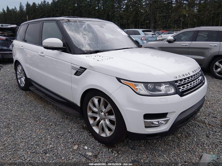 2016 Land rover Range rover sport VIN SALWR2PF8GA590712 IAAI salvage auction — STORM DAMAGE, Salvage Title, sold $4,500 on 2026-07-22 (photo 1)