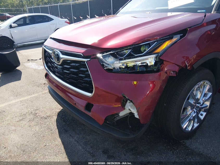 2020 Toyota Highlander VIN 5TDYZRAHXLS028357 IAAI salvage auction — FRONT END, Salvage (South Carolina), sold $16,725 on 2026-07-29 (photo 6)