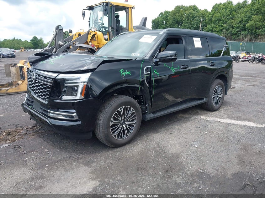 2026 Nissan Armada VIN JN8AY3BB4T9121034 IAAI salvage auction — FRONT END, Salvage Title, sold $35,750 on 2026-07-28 (photo 2)