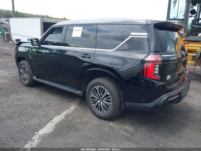 2026 Nissan Armada VIN JN8AY3BB4T9121034 IAAI salvage auction — FRONT END, Salvage Title, sold $35,750 on 2026-07-28 (photo 3)