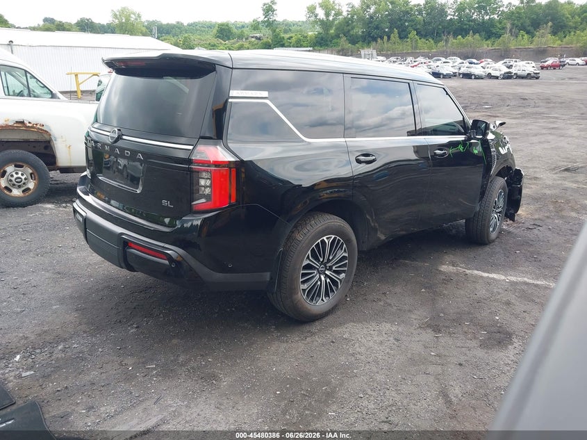 2026 Nissan Armada VIN JN8AY3BB4T9121034 IAAI salvage auction — FRONT END, Salvage Title, sold $35,750 on 2026-07-28 (photo 4)