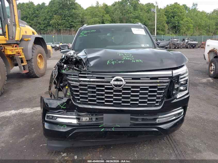 2026 Nissan Armada VIN JN8AY3BB4T9121034 IAAI salvage auction — FRONT END, Salvage Title, sold $35,750 on 2026-07-28 (photo 6)