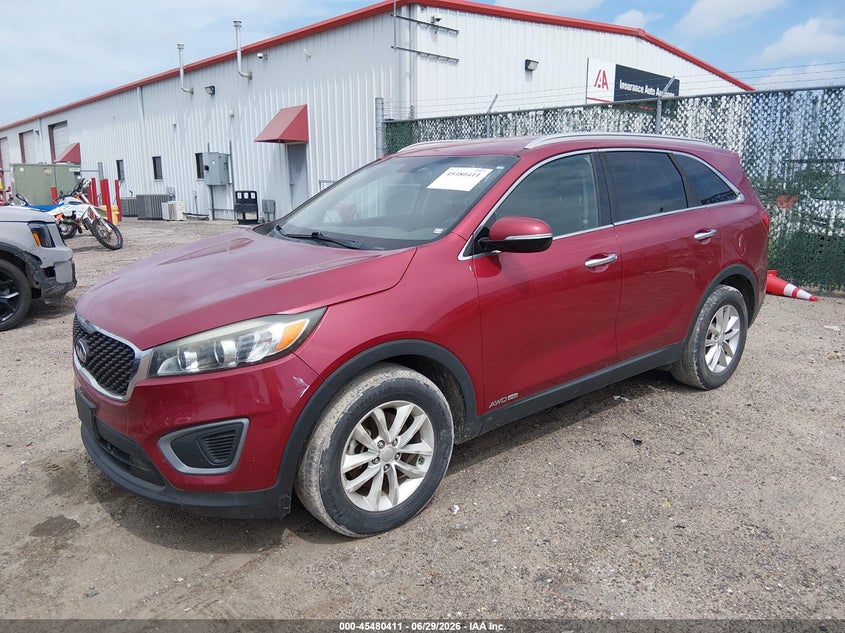 2016 Kia Sorento VIN 5XYPGDA5XGG110666 IAAI salvage auction — NORMAL WEAR, Clear (Kansas), sold $1,400 on 2026-07-17 (photo 2)