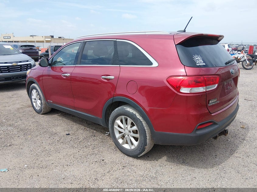 2016 Kia Sorento VIN 5XYPGDA5XGG110666 IAAI salvage auction — NORMAL WEAR, Clear (Kansas), sold $1,400 on 2026-07-17 (photo 3)