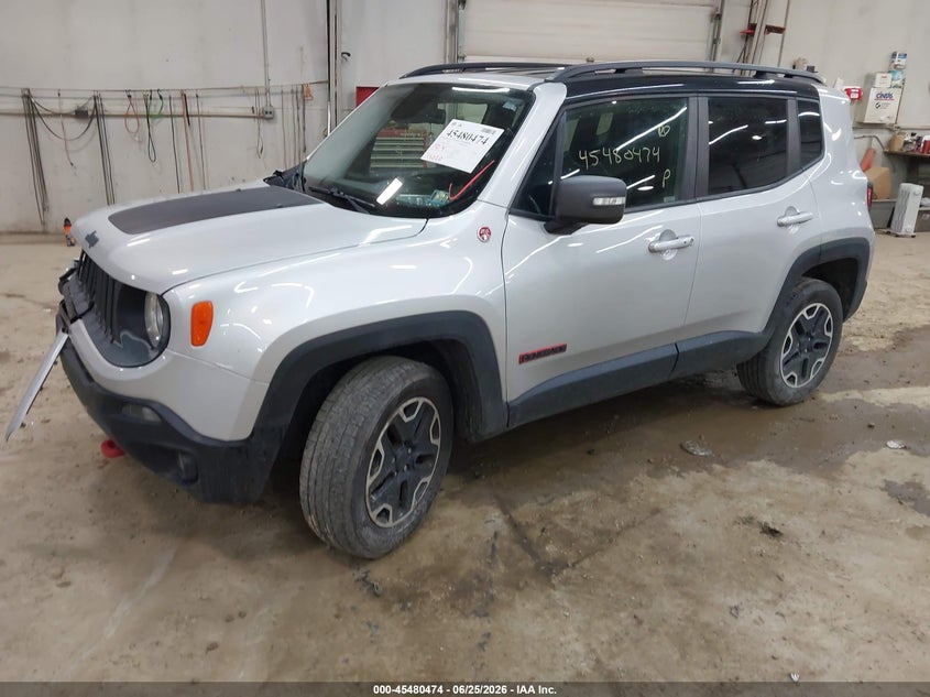 2017 Jeep Renegade VIN ZACCJBCB7HPF46450 IAAI salvage auction — RIGHT FRONT, Salvage (Pennsylvania), sold $2,050 on 2026-08-06 (photo 2)