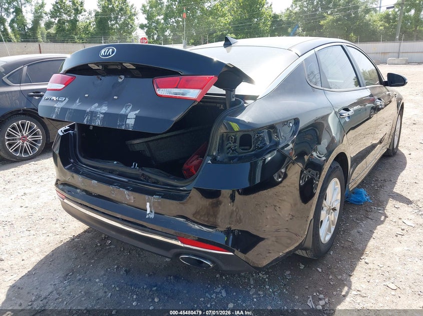 2016 Kia Optima VIN 5XXGT4L30GG031597 IAAI salvage auction — REAR END, Salvage (Ohio), sold $1,350 on 2026-07-10 (photo 6)