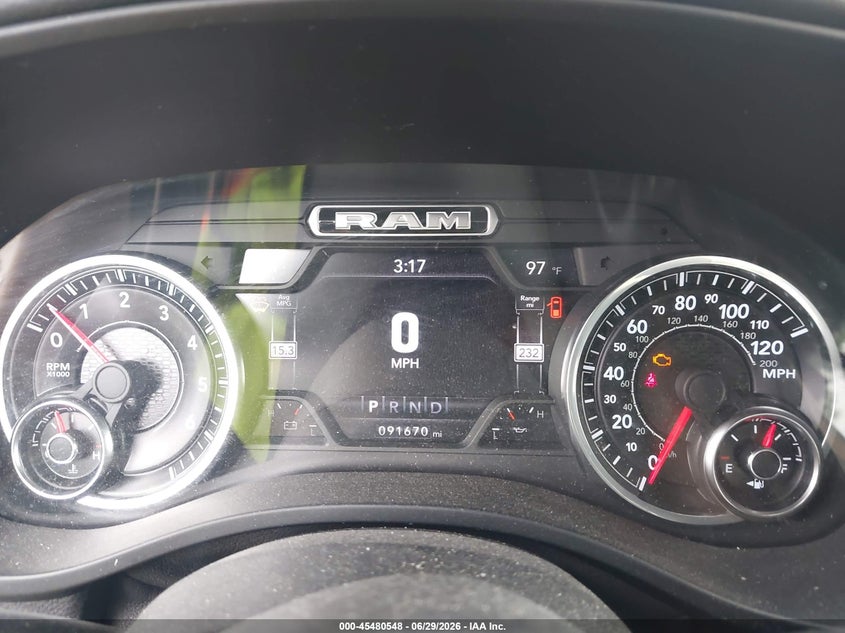 2020 Ram 1500 VIN 1C6SRFFT3LN175859 IAAI salvage auction — FRONT END, Salvage Title, sold $10,025 on 2026-08-29 (photo 7)