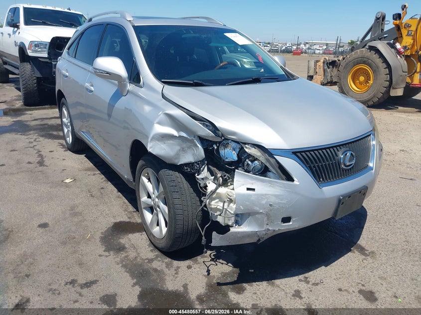 2010 Lexus Rx VIN JTJZK1BA7A2407457 IAAI salvage auction — RIGHT FRONT, Salvage (California), sold $3,700 on 2026-08-02 (photo 1)