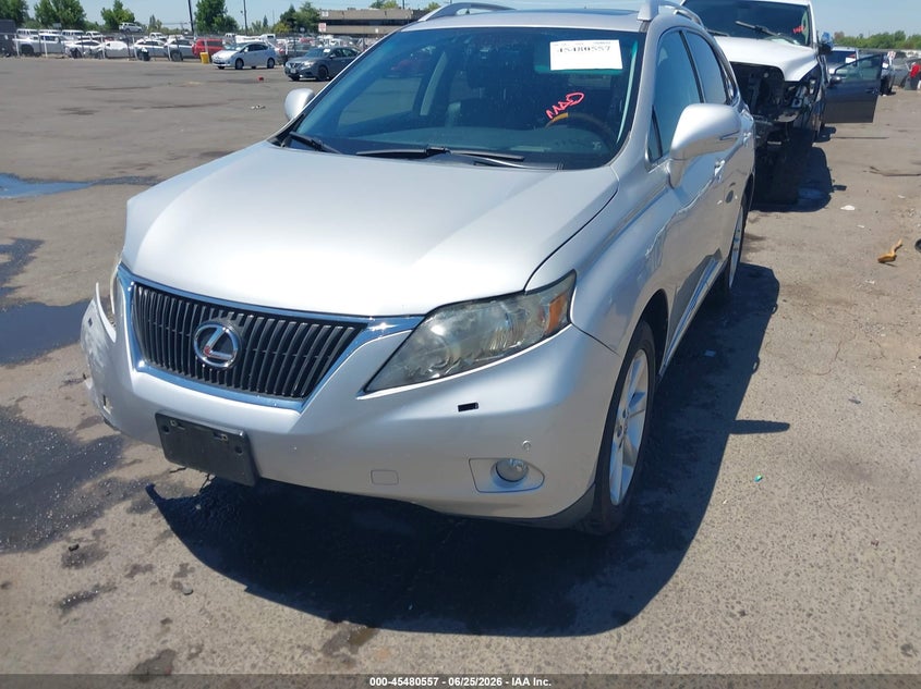 2010 Lexus Rx VIN JTJZK1BA7A2407457 IAAI salvage auction — RIGHT FRONT, Salvage (California), sold $3,700 on 2026-08-02 (photo 2)