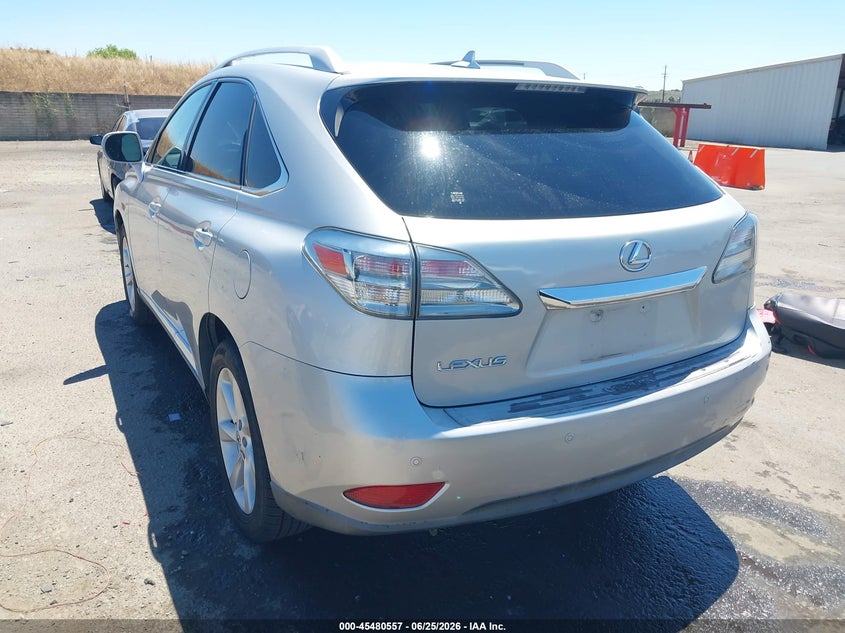 2010 Lexus Rx VIN JTJZK1BA7A2407457 IAAI salvage auction — RIGHT FRONT, Salvage (California), sold $3,700 on 2026-08-02 (photo 3)