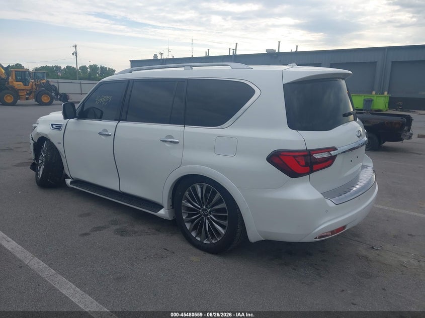 2018 Infiniti Qx80 VIN JN8AZ2NE0J9194640 IAAI salvage auction — LEFT FRONT, Wait Title, sold $6,600 on 2026-09-11 (photo 3)
