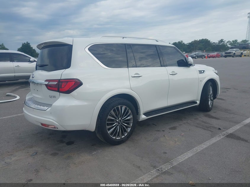 2018 Infiniti Qx80 VIN JN8AZ2NE0J9194640 IAAI salvage auction — LEFT FRONT, Wait Title, sold $6,600 on 2026-09-11 (photo 4)
