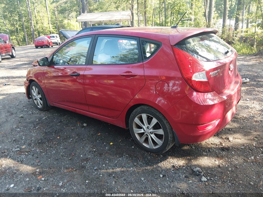 2013 Hyundai Accent VIN KMHCU5AE4DU104042 IAAI salvage auction — FRONT END, Clear (Virginia), sold $25 on 2026-07-28 (photo 3)