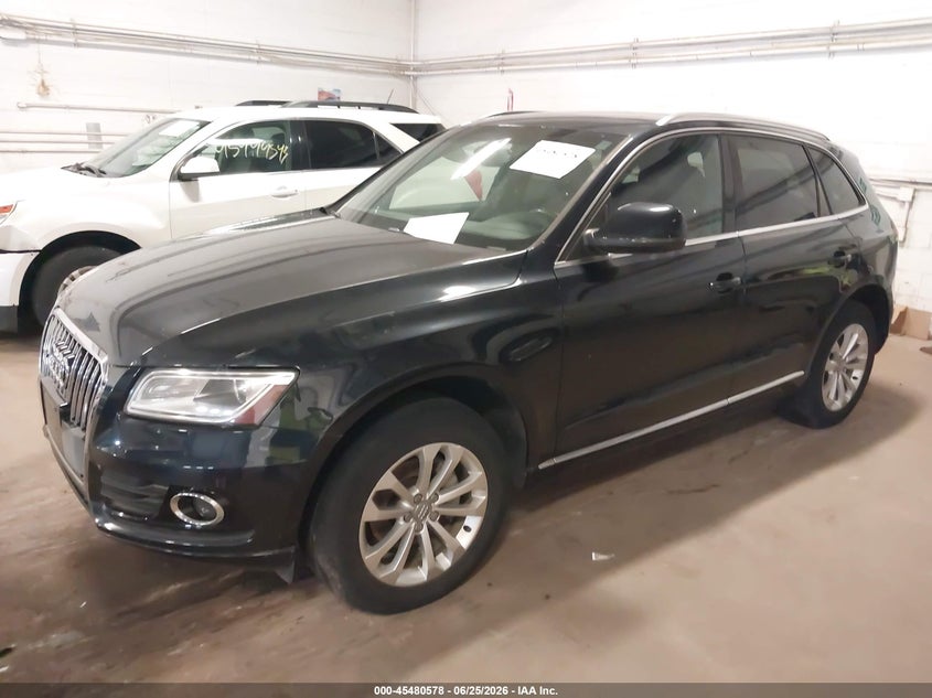 2014 Audi Q5 VIN WA1CFAFP9EA001648 IAAI salvage auction — NORMAL WEAR, Clear (Minnesota), sold $1,375 on 2026-07-22 (photo 2)