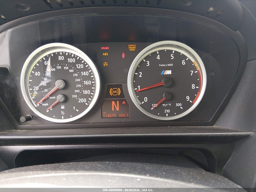 2006 BMW M5 VIN WBSNB93536B582712 IAAI salvage auction — SIDE, Salvage (Idaho), sold $7,500 on 2026-07-22 (photo 7)