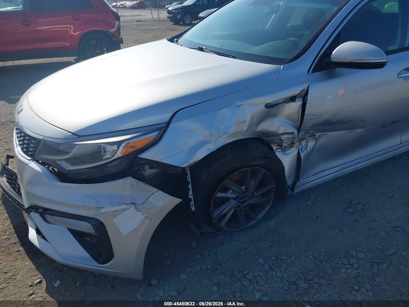 2019 Kia Optima VIN 5XXGT4L32KG318822 IAAI salvage auction — LEFT FRONT, Salvage (Georgia), sold $25 on 2026-07-24 (photo 6)