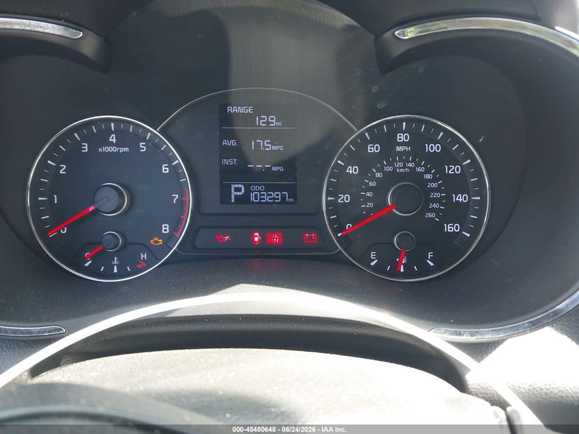 2015 Kia Forte VIN KNAFX4A68F5399894 IAAI salvage auction — NORMAL WEAR, Salvage (California), sold $450 on 2026-07-29 (photo 7)