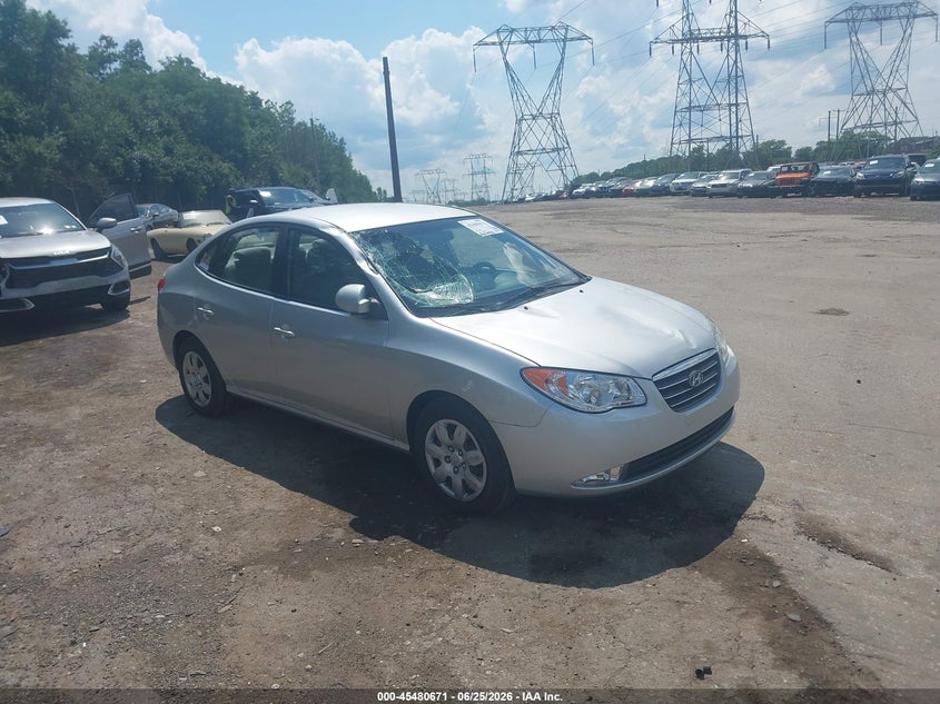 2008 Hyundai Elantra VIN KMHDU46D78U530764 IAAI salvage auction — FRONT END, Salvage (Pennsylvania), sold $375 on 2026-07-10 (photo 1)