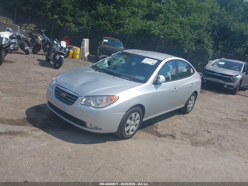 2008 Hyundai Elantra VIN KMHDU46D78U530764 IAAI salvage auction — FRONT END, Salvage (Pennsylvania), sold $375 on 2026-07-10 (photo 2)