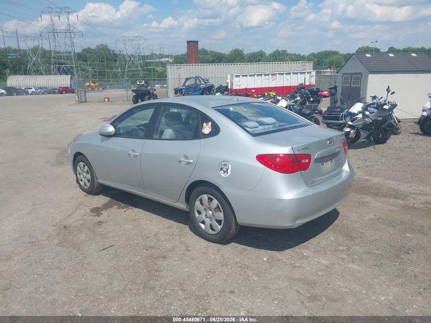 2008 Hyundai Elantra VIN KMHDU46D78U530764 IAAI salvage auction — FRONT END, Salvage (Pennsylvania), sold $375 on 2026-07-10 (photo 3)