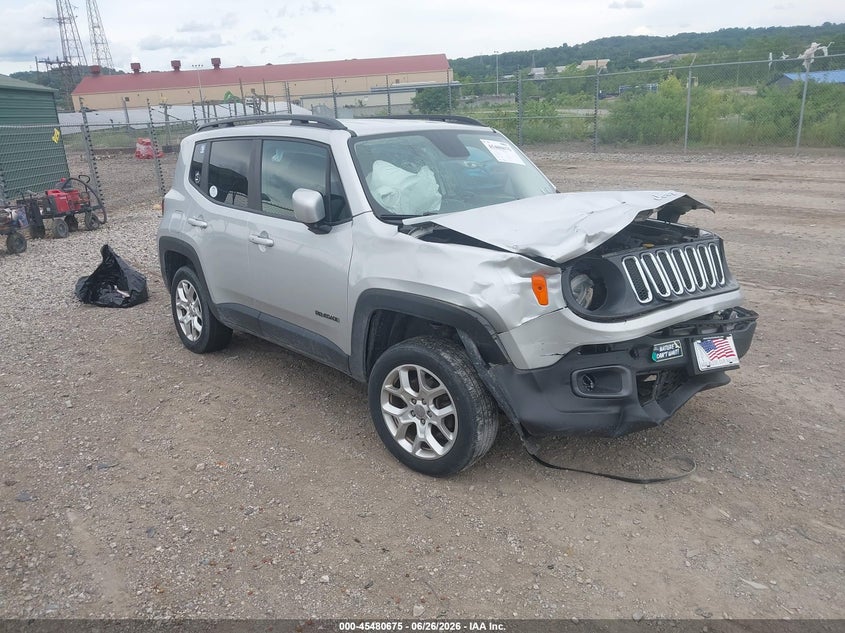 2017 Jeep Renegade VIN ZACCJBBB6HPE94682 IAAI salvage auction — FRONT END, Salvage (Pennsylvania), sold $400 on 2026-08-04 (photo 1)