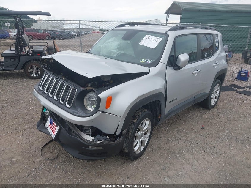 2017 Jeep Renegade VIN ZACCJBBB6HPE94682 IAAI salvage auction — FRONT END, Salvage (Pennsylvania), sold $400 on 2026-08-04 (photo 2)