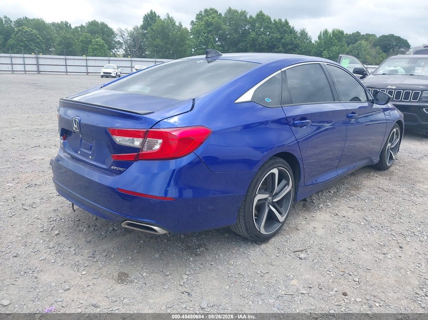2022 Honda Accord VIN 1HGCV1F32NA088610 IAAI salvage auction — LEFT REAR, Clear (Arkansas), sold $8,600 on 2026-07-29 (photo 4)