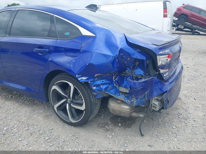 2022 Honda Accord VIN 1HGCV1F32NA088610 IAAI salvage auction — LEFT REAR, Clear (Arkansas), sold $8,600 on 2026-07-29 (photo 6)