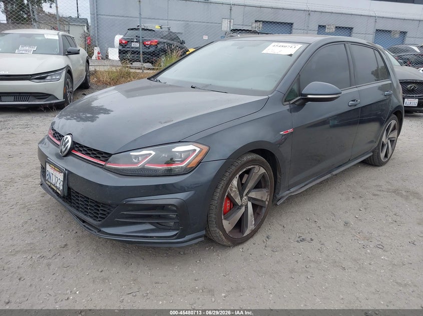 2019 Volkswagen Golf gti VIN 3VW6T7AU7KM036583 IAAI salvage auction — UNDERCARRIAGE, Salvage Certificate (California), sold $3,100 on 2026-07-29 (photo 2)
