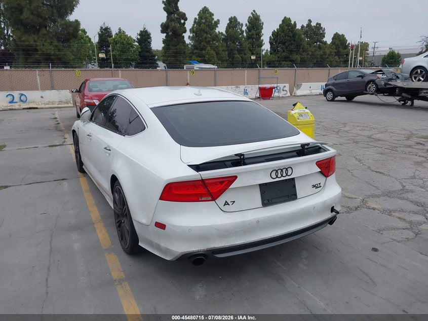 2012 Audi A7 VIN WAUSGAFC4CN006402 IAAI salvage auction — NORMAL WEAR, Clear - Dealer Only (California), sold $675 on 2026-07-29 (photo 6)