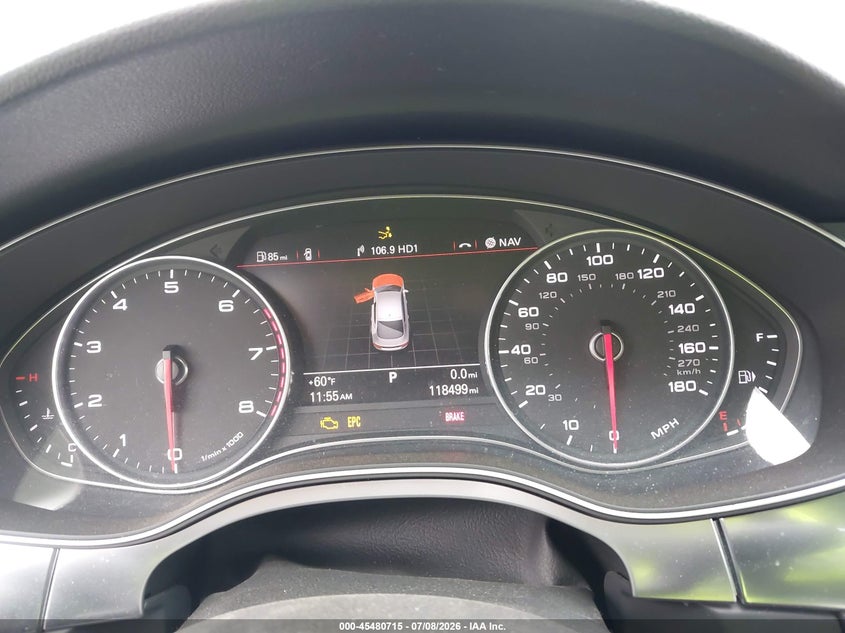2012 Audi A7 VIN WAUSGAFC4CN006402 IAAI salvage auction — NORMAL WEAR, Clear - Dealer Only (California), sold $675 on 2026-07-29 (photo 7)