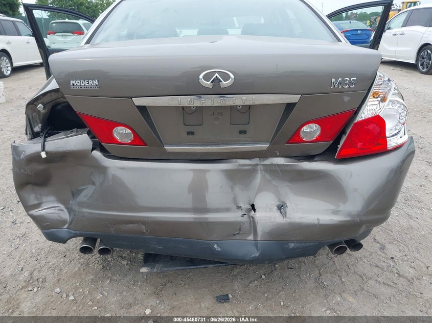 2006 Infiniti M35 VIN JNKAY01E36M111570 IAAI salvage auction — REAR END, Salvage (Pennsylvania), sold $350 on 2026-07-24 (photo 6)