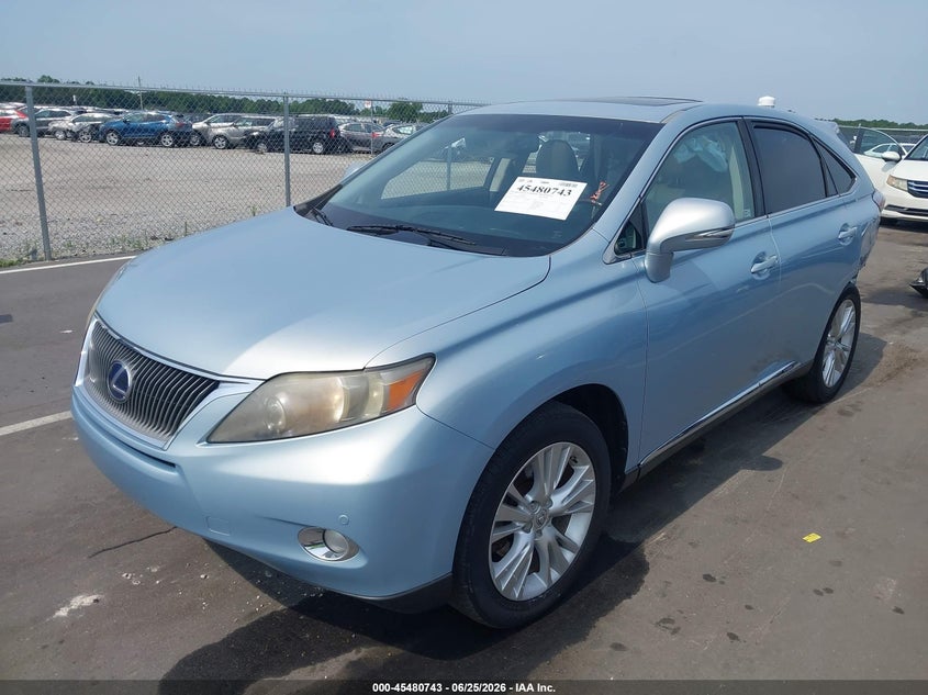 2010 Lexus Rx 450h VIN JTJZB1BAXA2004282 IAAI salvage auction — REAR END, Salvage (North Carolina), sold $2,300 on 2026-07-29 (photo 2)